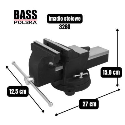 Настільні лещата 100 мм Bass Polska 3260