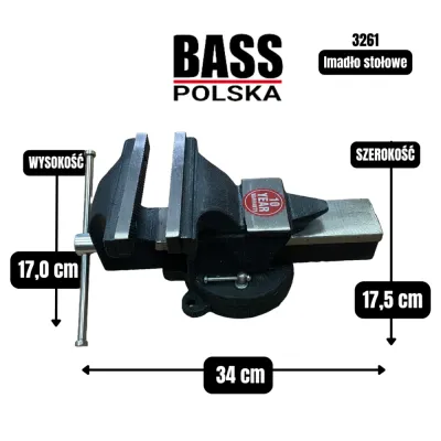 Настільні лещата 125 мм Bass Polska 3261
