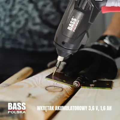 Акумуляторна викрутка 3,6 В, 1,6 А·год Bass Polska 5318
