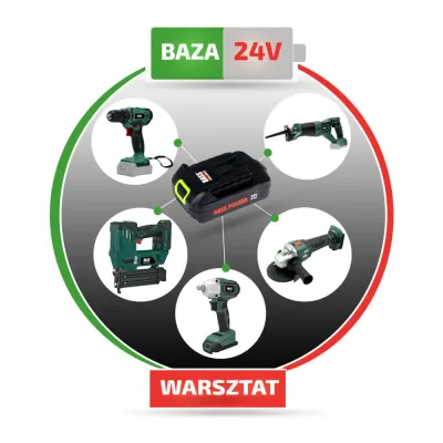 Акумуляторний цвяхозабивач 24 В без акумулятора Bass Polska 5820