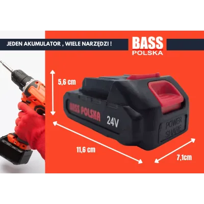 Акумулятор 2,2 А·год для інструментів 24 В Bass Polska 5832