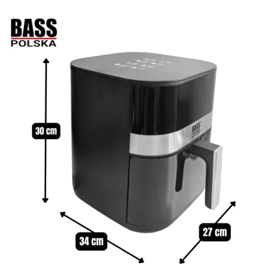 Аерофритюрниця Bass Polska 6L без жиру з сучасною сенсорною панеллю