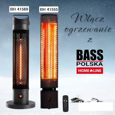 Підвісний інфрачервоний обігрівач з пультом Bass Polska BH 41555